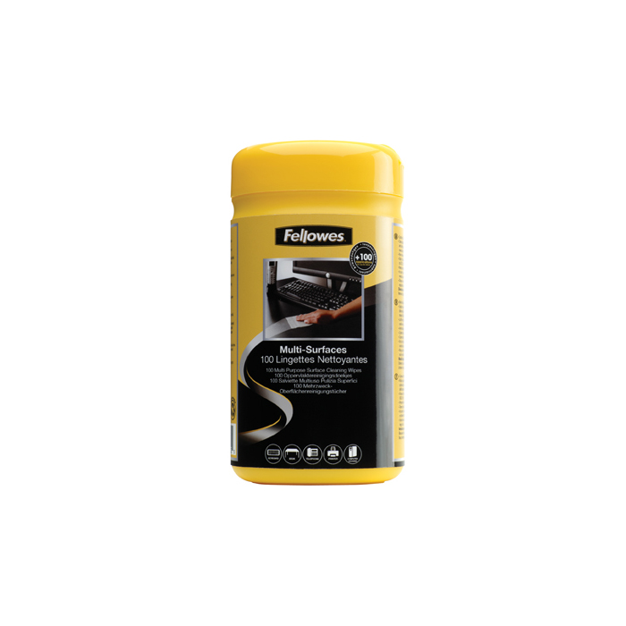 Fellowes 99715 Multi-Surface Cleaning Wipes (pkt/100pcs)